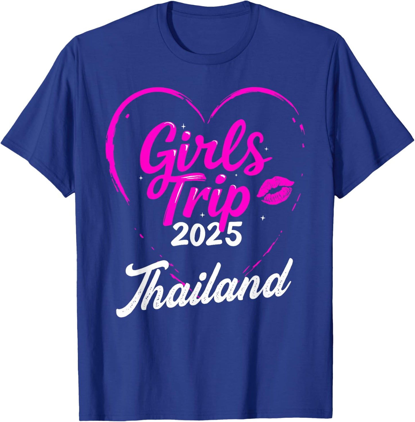 Girls Trip Thailand 2025 Vacation Weekend Birthday Squad T-Shirt - T-Shirt | Royal