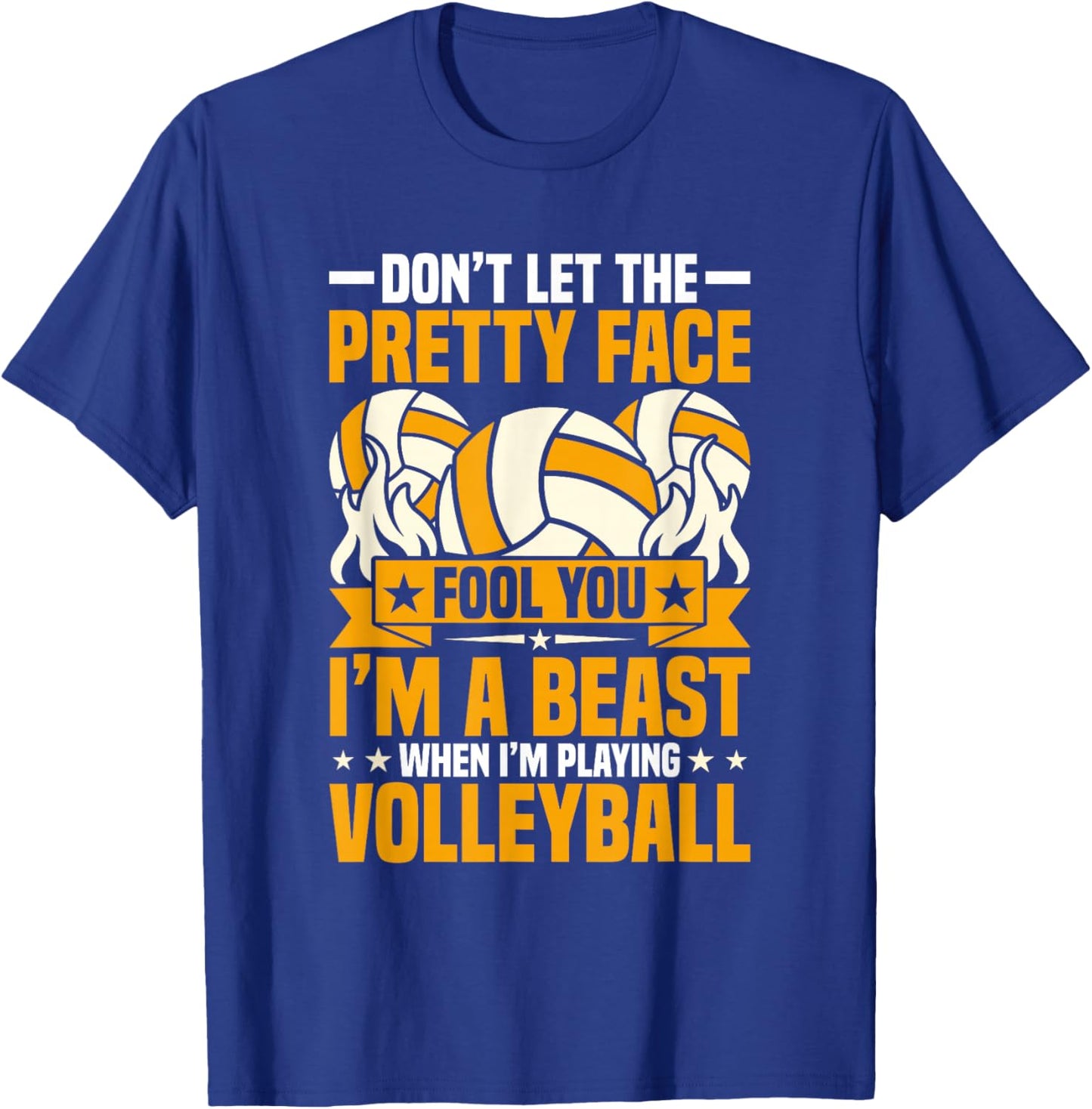 Volleyball shirt Men Women Volleyball Lover Player Teen Girl T-Shirt - T-Shirt | Royal