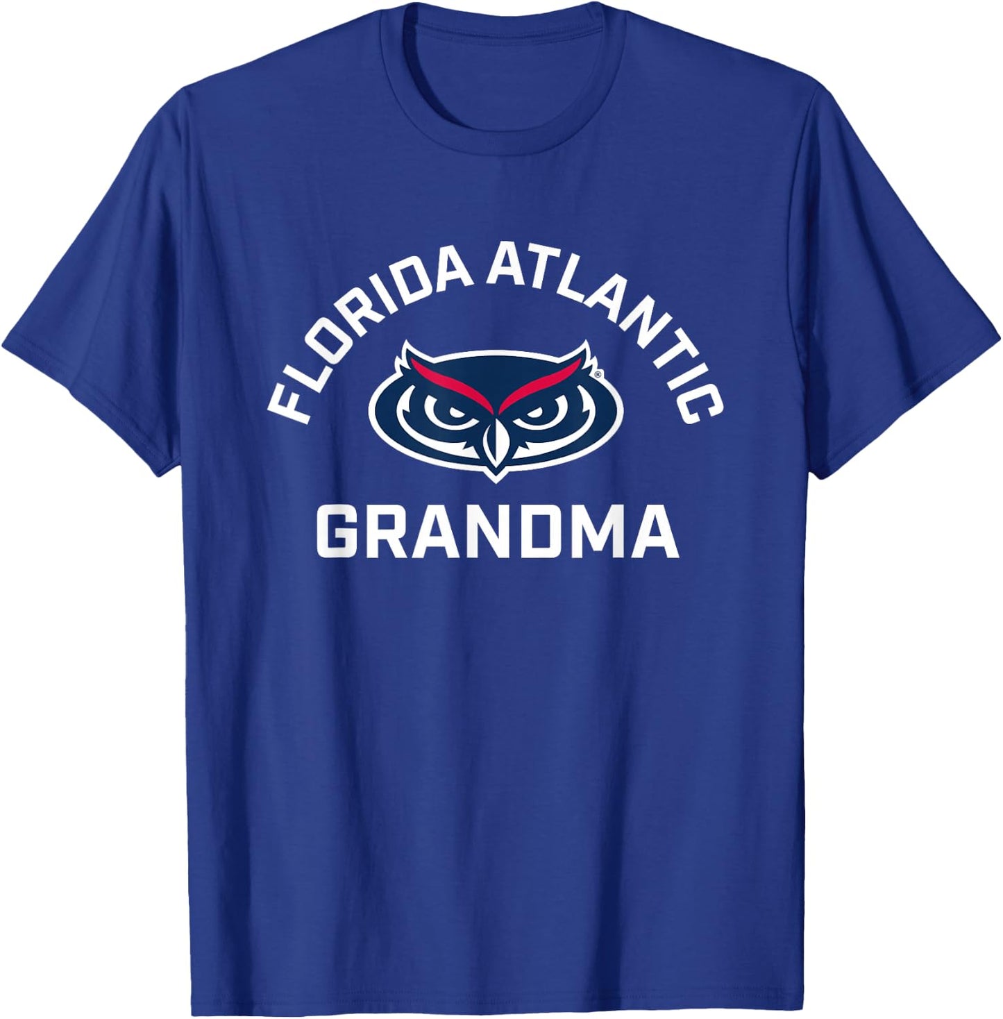Florida Atlantic University FAU Owls Arched Grandma T-Shirt - T-Shirt | Royal