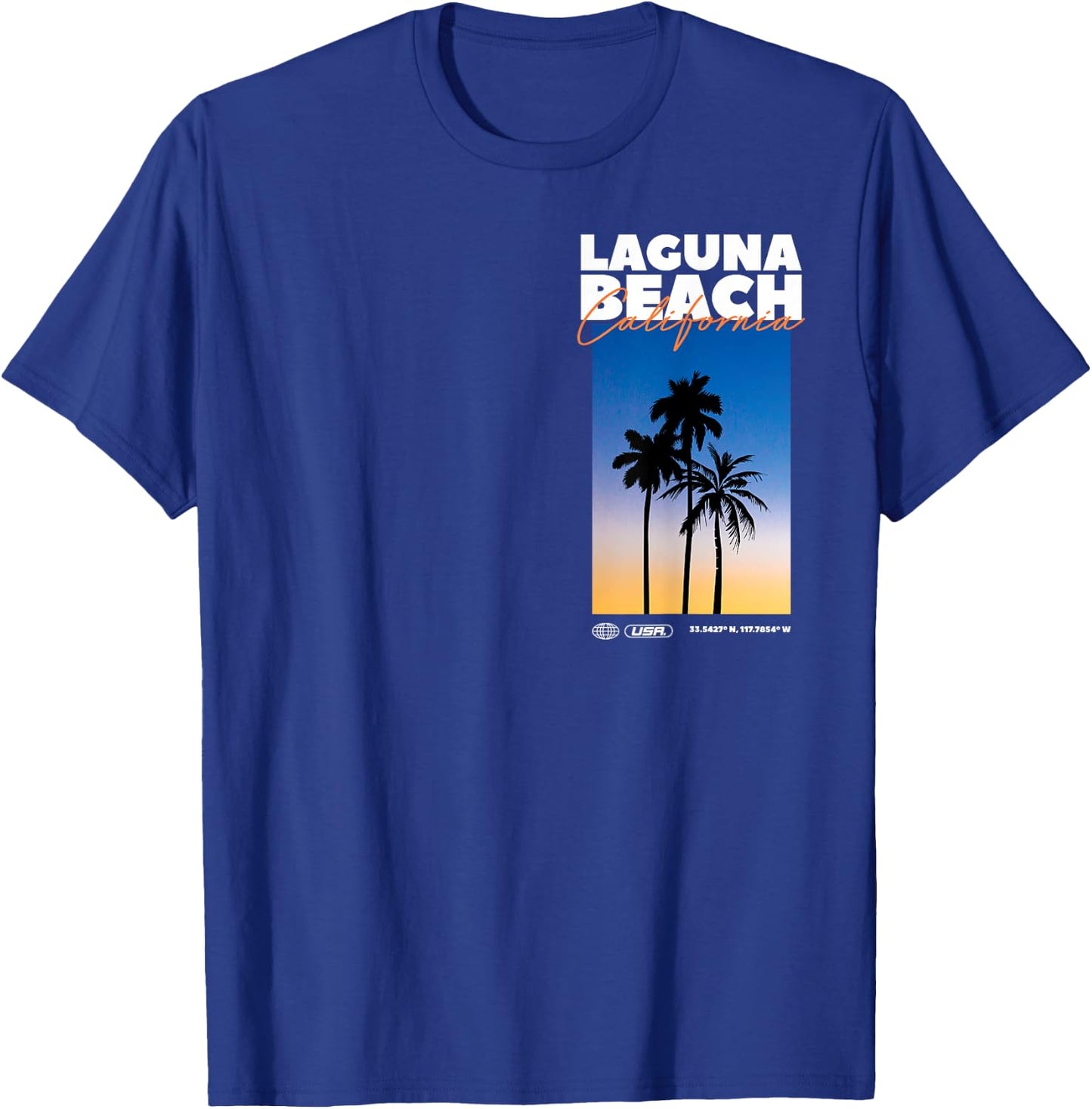 Laguna Beach - Kalifornien Sommer Palmenurlaub USA T-Shirt - T-Shirt | Royal
