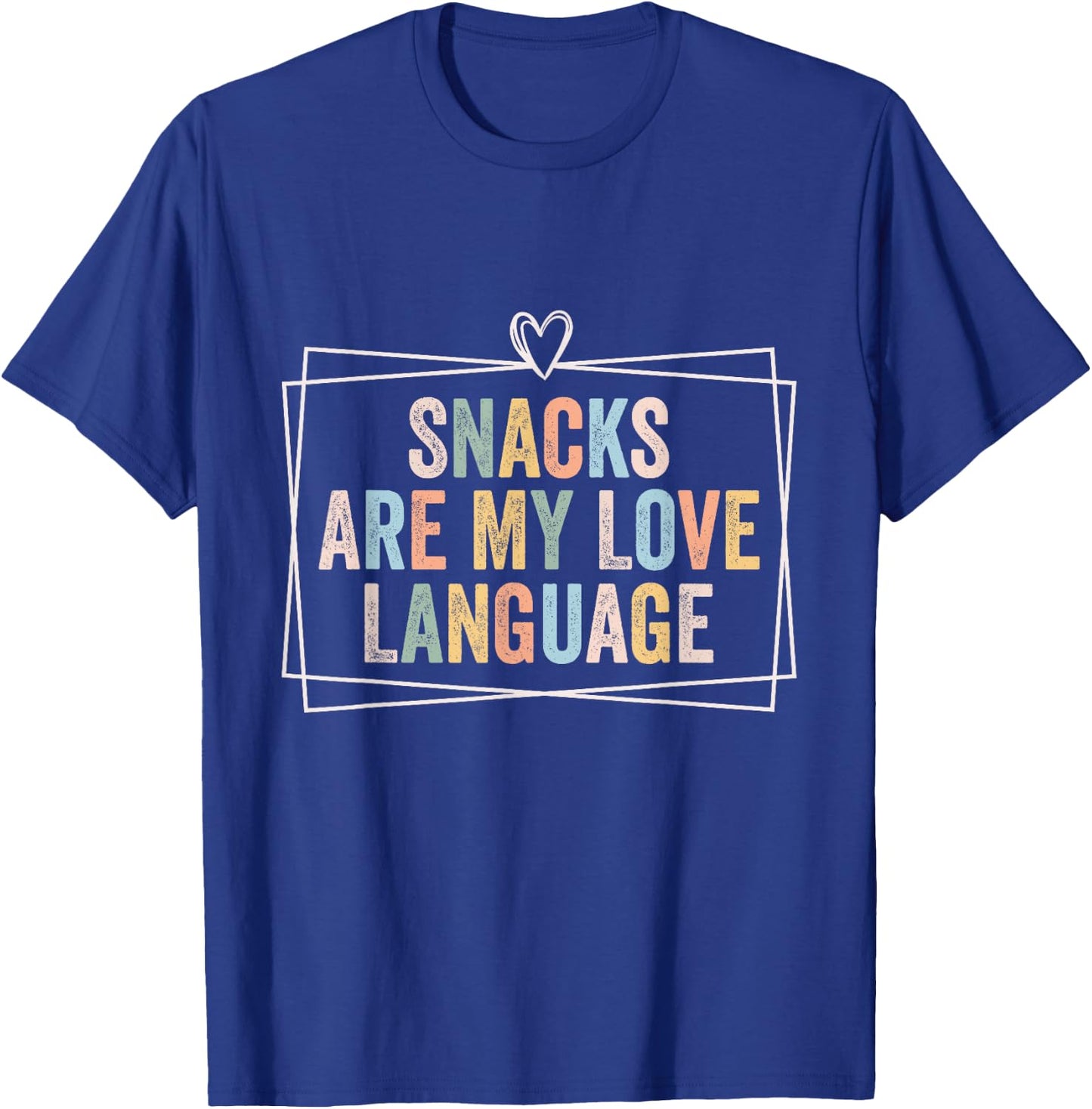 Snacks Are My Love Language Valentine Day Kids Boys T-Shirt - T-Shirt | Royal