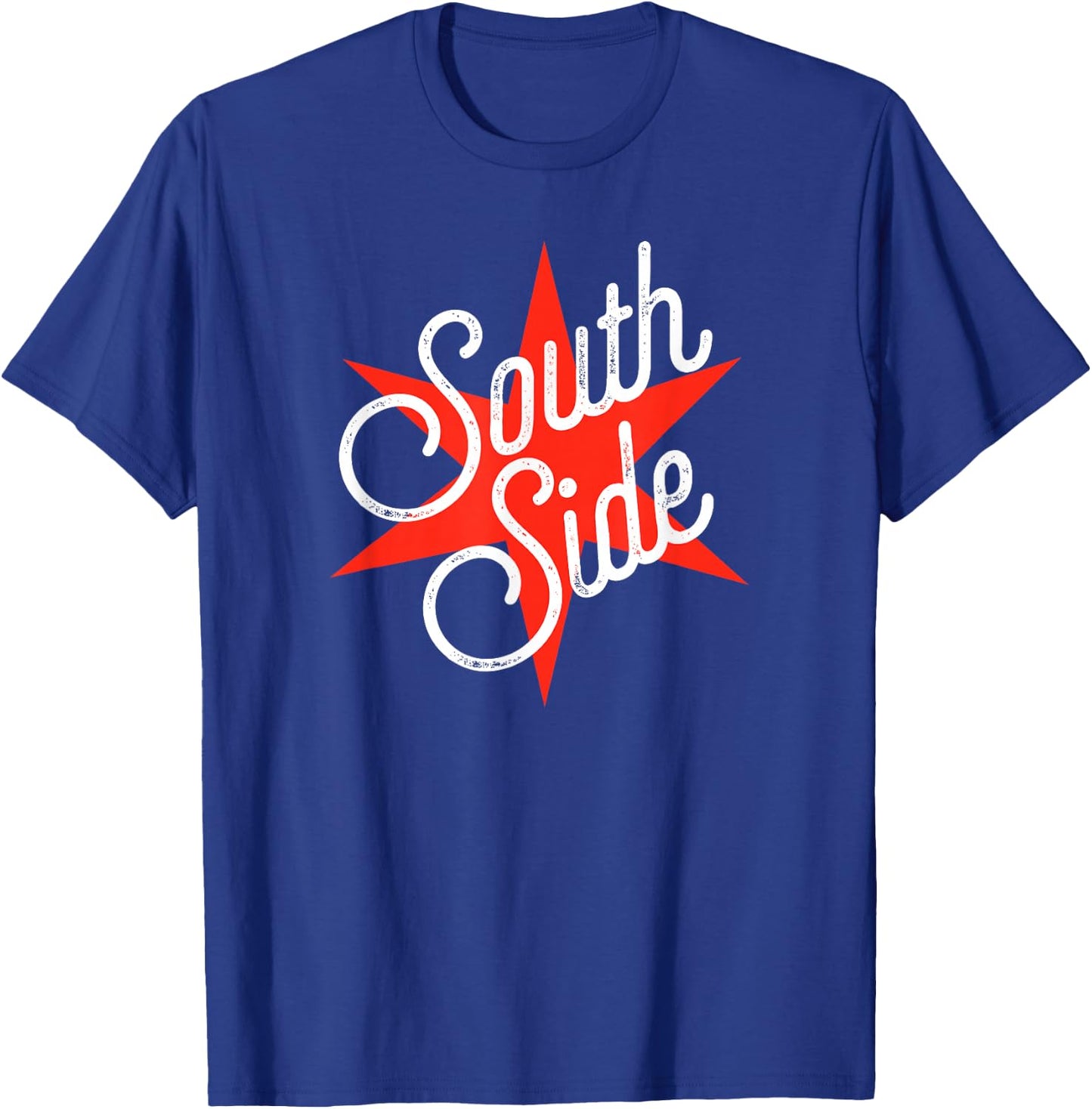 South Side Red Chicago Flag Star Unique T-Shirt - T-Shirt | Royal