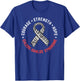 Courage Strength Hope Ehlers-Danlos Syndrome EDS Zebra T-Shirt - T-Shirt | Royal