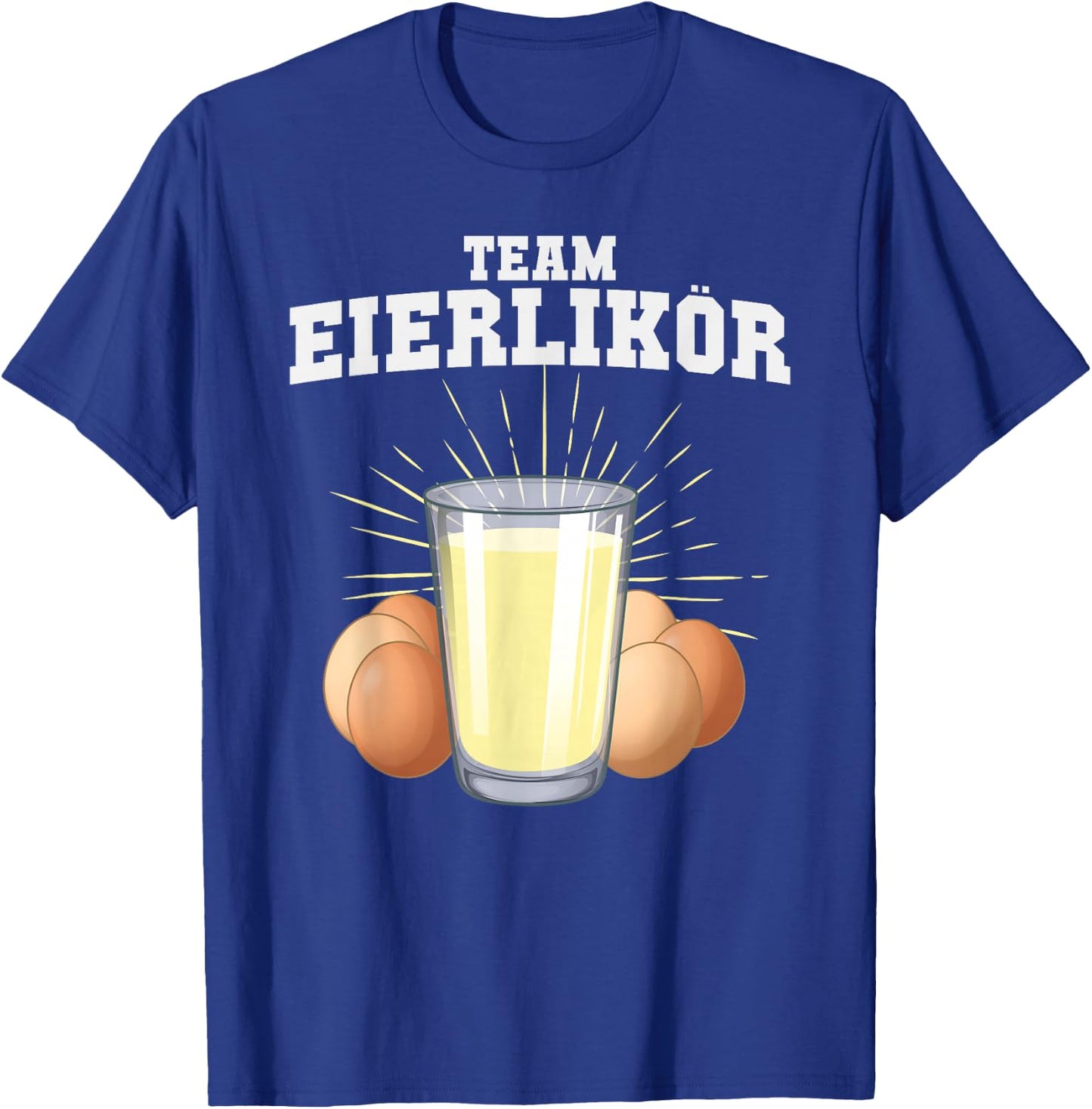 Team Egg Liqueur Party Crew Sports , black T-Shirt - T-Shirt | Royal