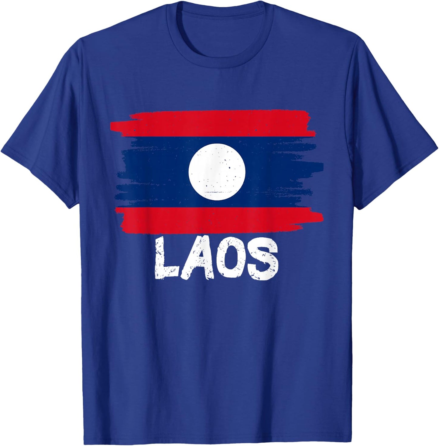 Laos Flag T-Shirt - T-Shirt | Royal