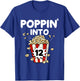 Poppin' Into 12 Years Old Movie Night Popcorn 12th Birthday T-Shirt - T-Shirt | Royal
