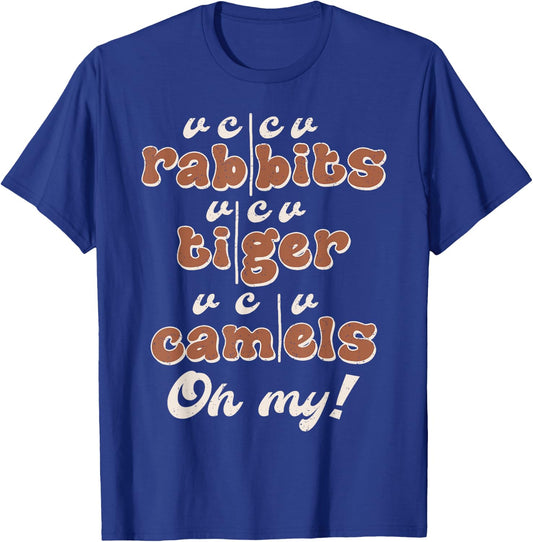 Rabbits Tiger Camels Syllable Division Science Of Reading T-Shirt - T-Shirt | Royal