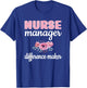 Nurse Manager Difference Maker Nursing Manager Appreciation T-Shirt - T-Shirt | Royal