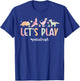 Let's Play Pediatric PT Pediatric Physical Therapist T-Shirt - T-Shirt | Royal