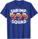 Kids Shrimp Shirts for Shrimp Lovers Shrimp Squad | -Kids Black Cartoon Lover Kids T-Shirt - T-Shirt | Royal