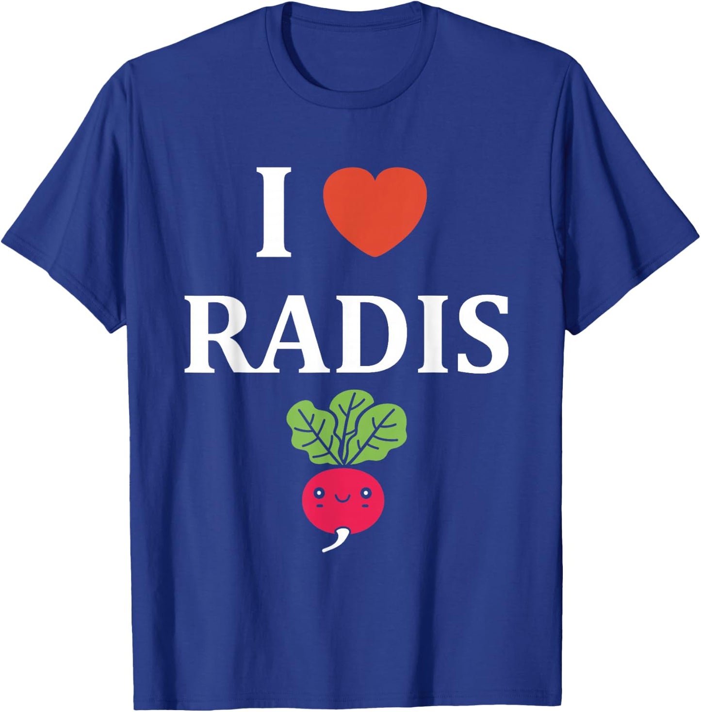 Humor Radish Vegetable minimalist simple i love Radish T-Shirt - T-Shirt | Royal