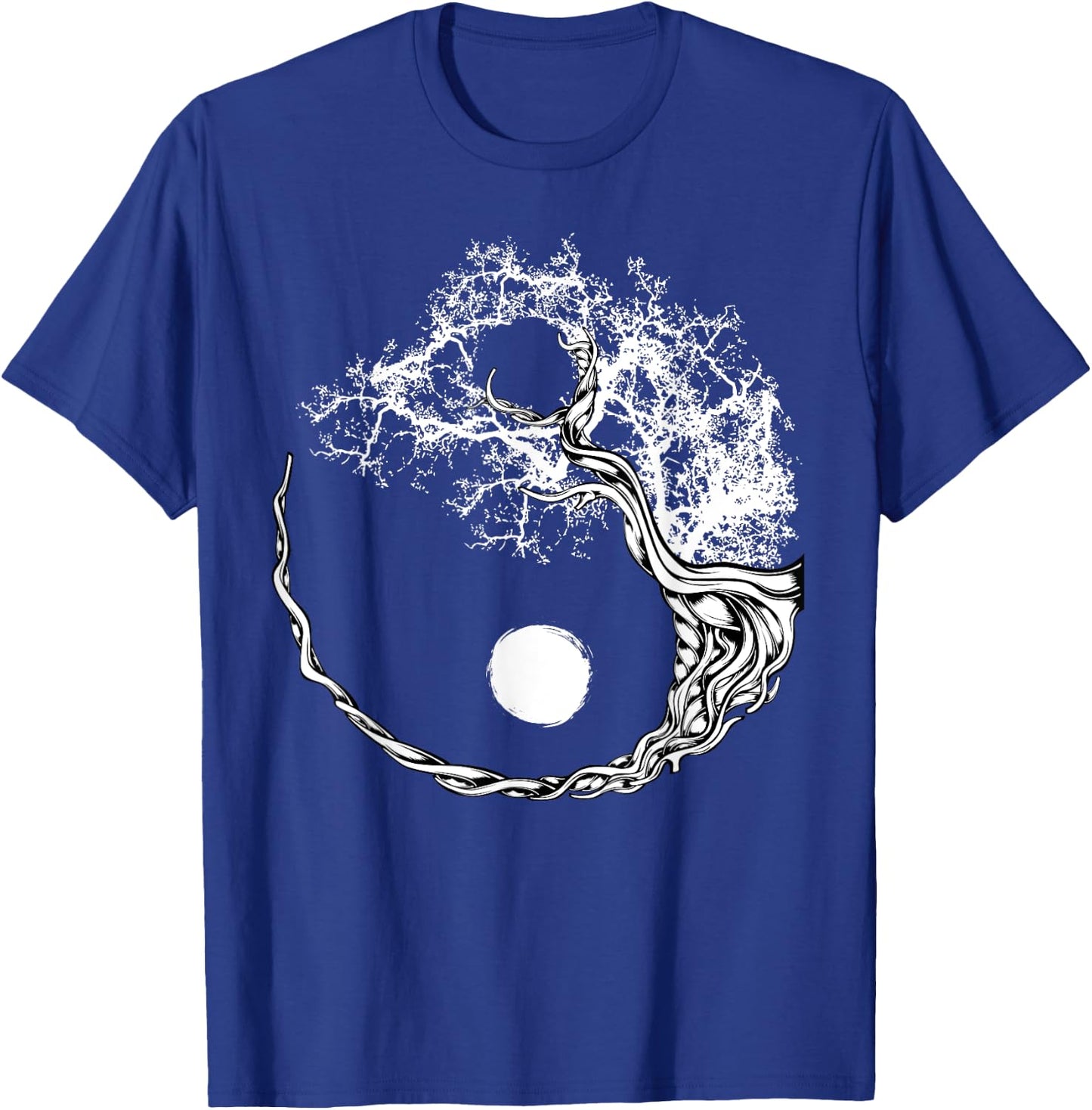 Yin Yang Bonsai Tree Japanese Buddhist Zen Spiritual Japan T-Shirt - T-Shirt | Royal