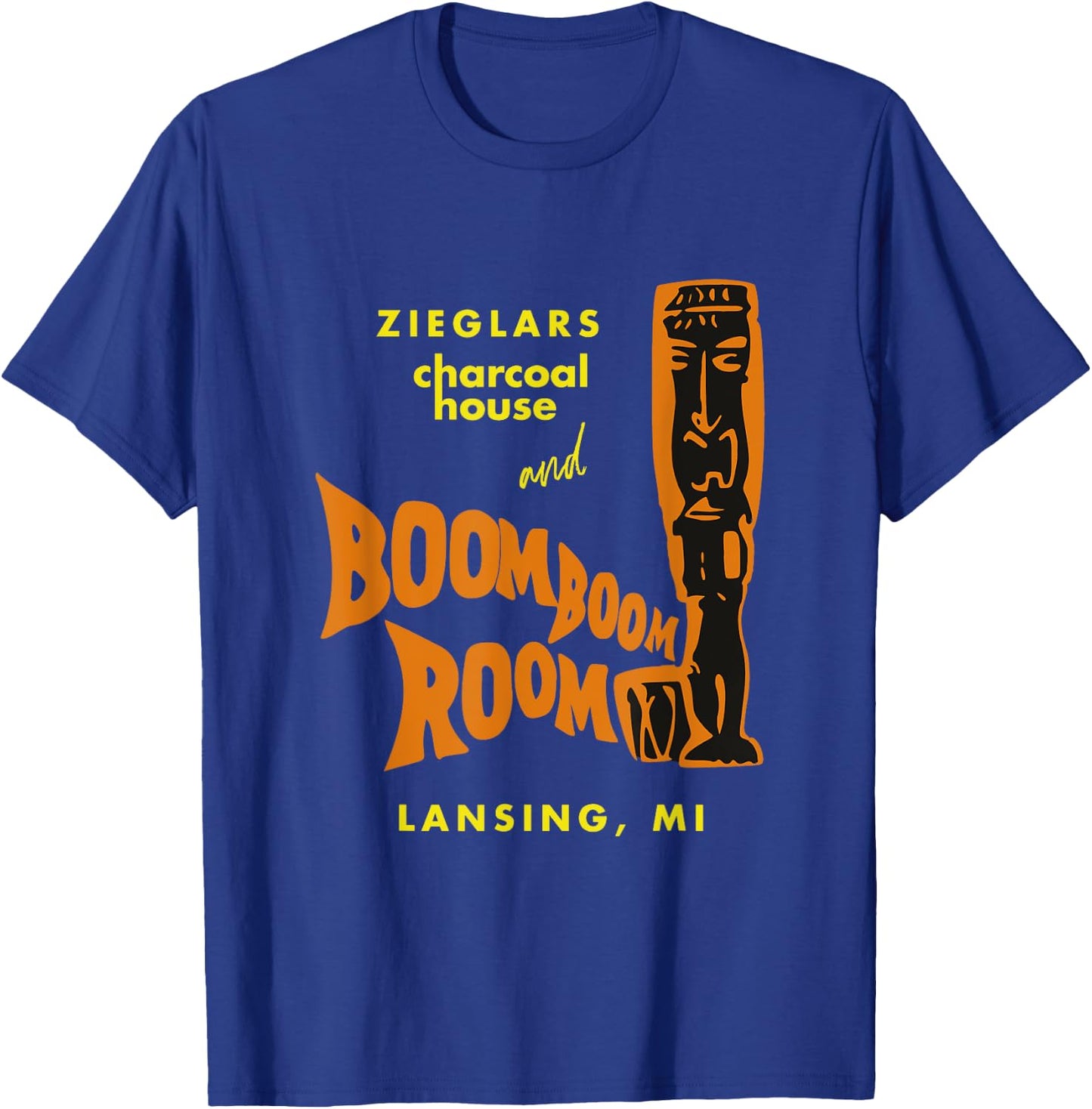Boom Boom Room Tiki Bar Lansing Michigan T-Shirt - T-Shirt | Royal