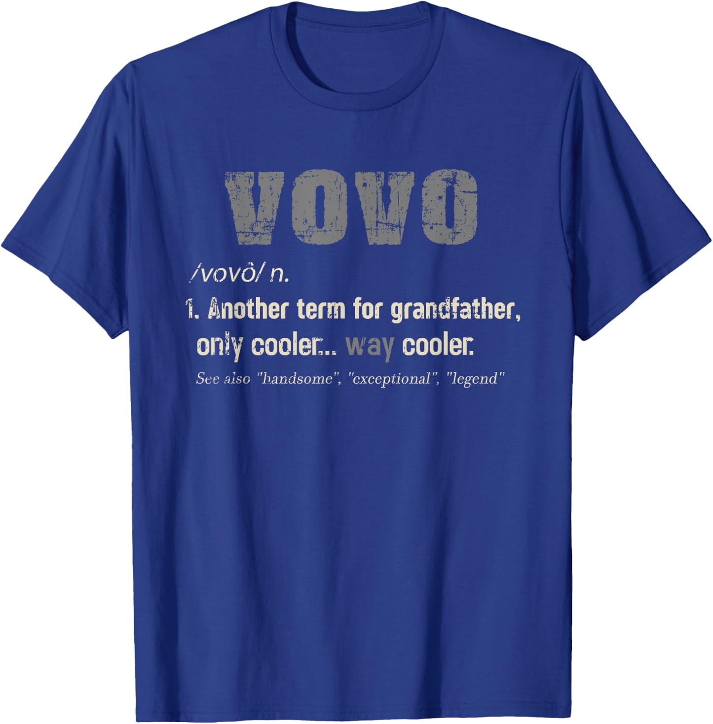 Portuguese Vovo Funny Definition Grandpa Gift T-Shirt - T-Shirt | Royal