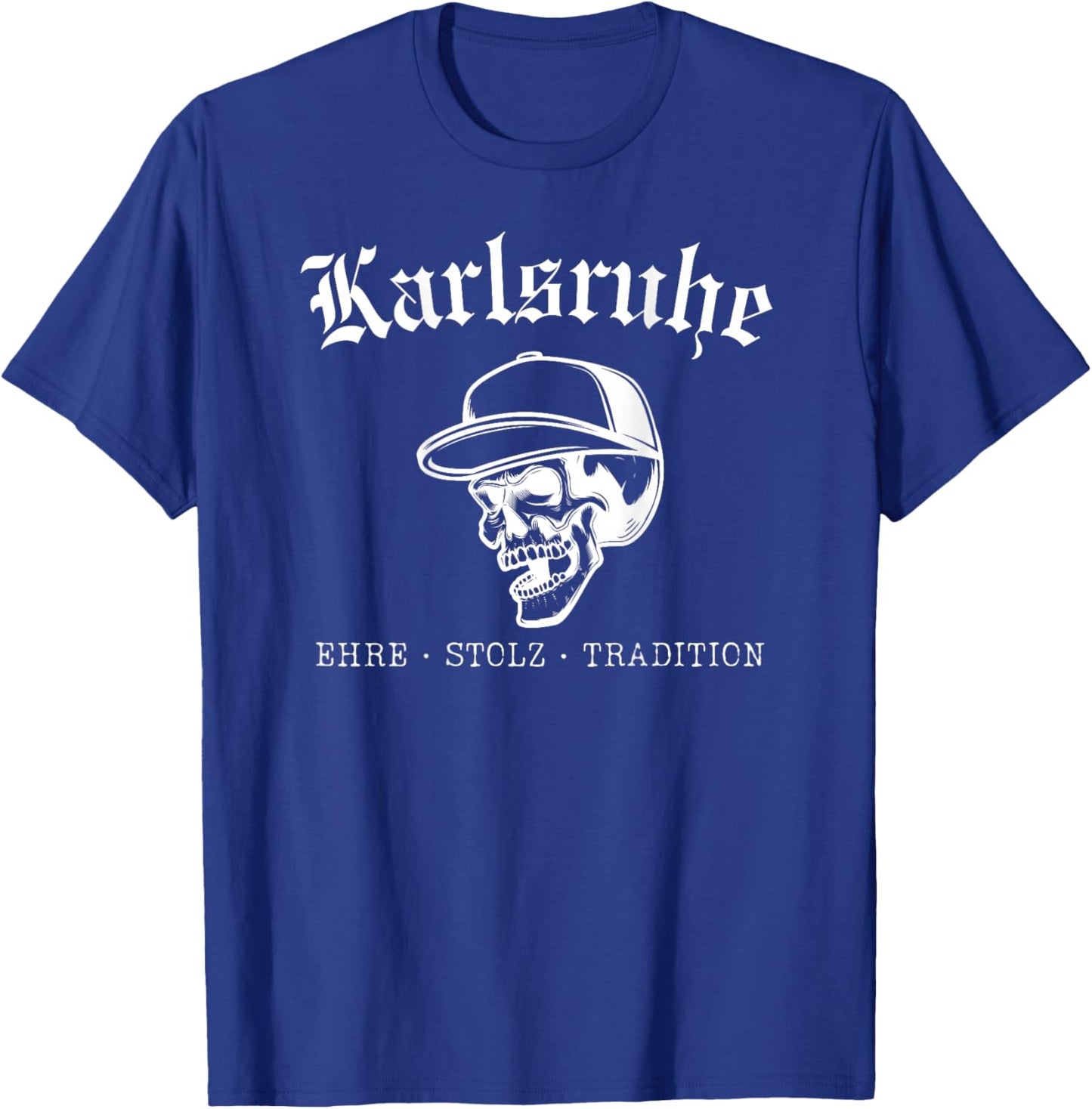 Karlsruhe Ehre & Stolz Fussball Ultras T-Shirt - T-Shirt | Royal