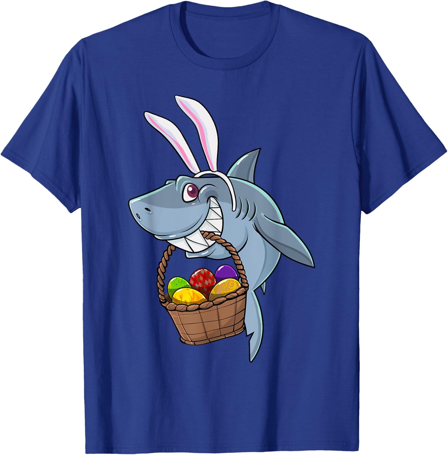 Cute Bunny Shark Easter For Boys Girls T-Shirt - T-Shirt | Royal