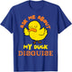 Ask Me About My Duck Disguise Duck Costume Kids Halloween T-Shirt - T-Shirt | Royal