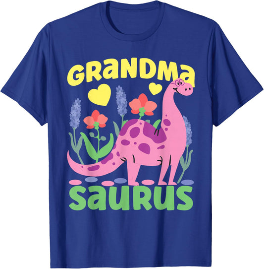 Grandma Saurus Dinosaur for Funny Grandmother T-Shirt - T-Shirt | Royal
