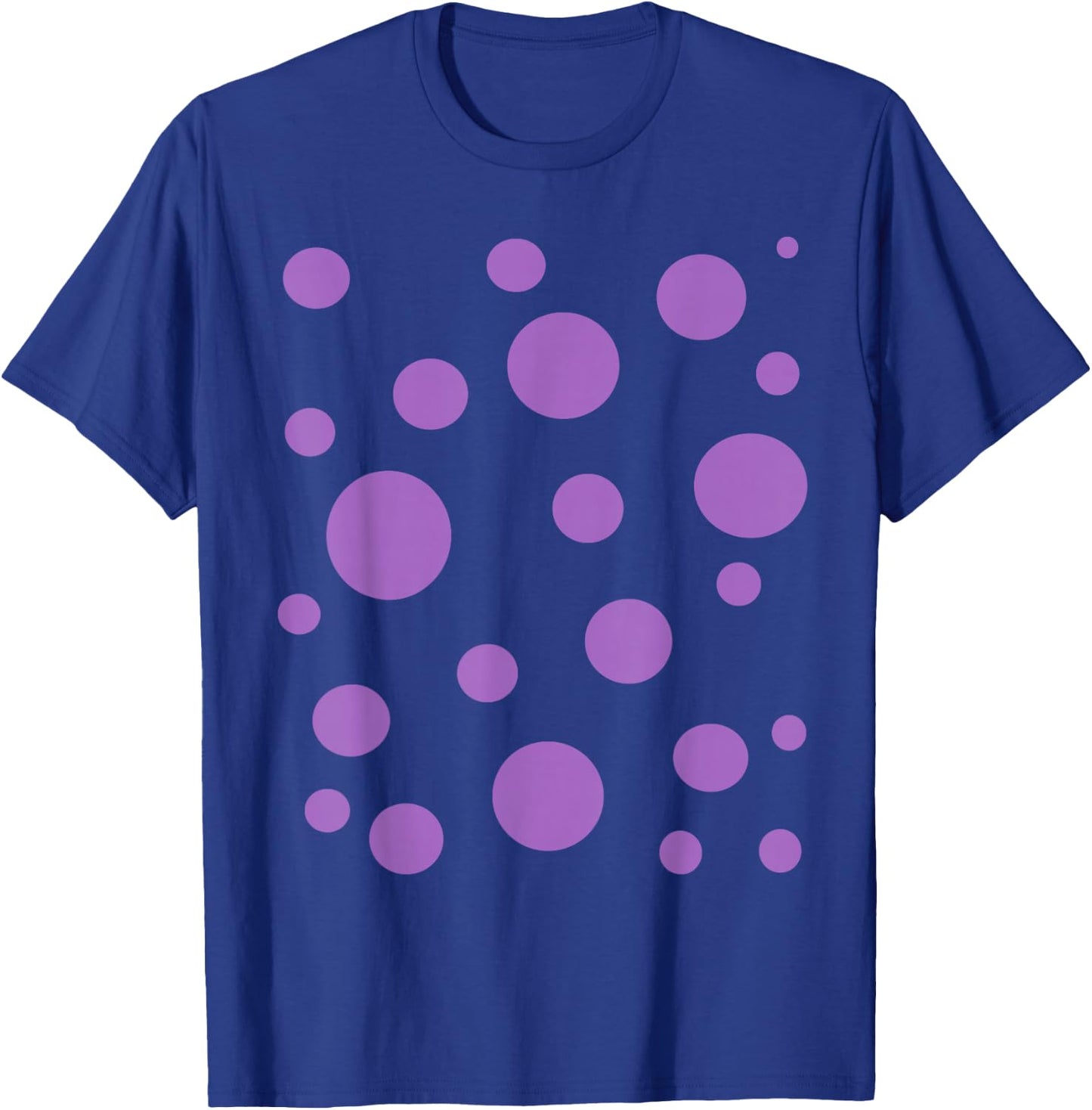 Polka dot Purple Bubble Dalmatian Simple Abstract T-Shirt - T-Shirt | Royal