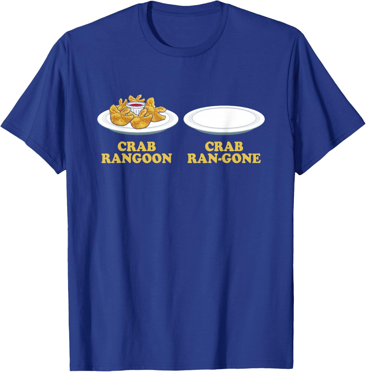 Crab Rangoon Lover Gifts Funny Crab Rangoon - -Adults, Humorous-Food-Themed, Black, Small, Short Sleeve T-Shirt - T-Shirt | Royal