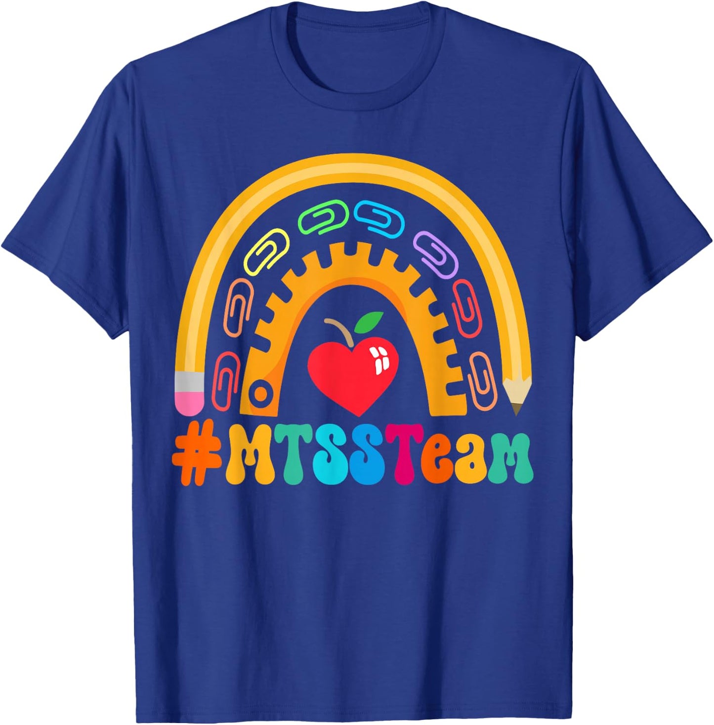 MTSS Team Appreciation Week Back to School 100th Day T-Shirt - T-Shirt | Royal