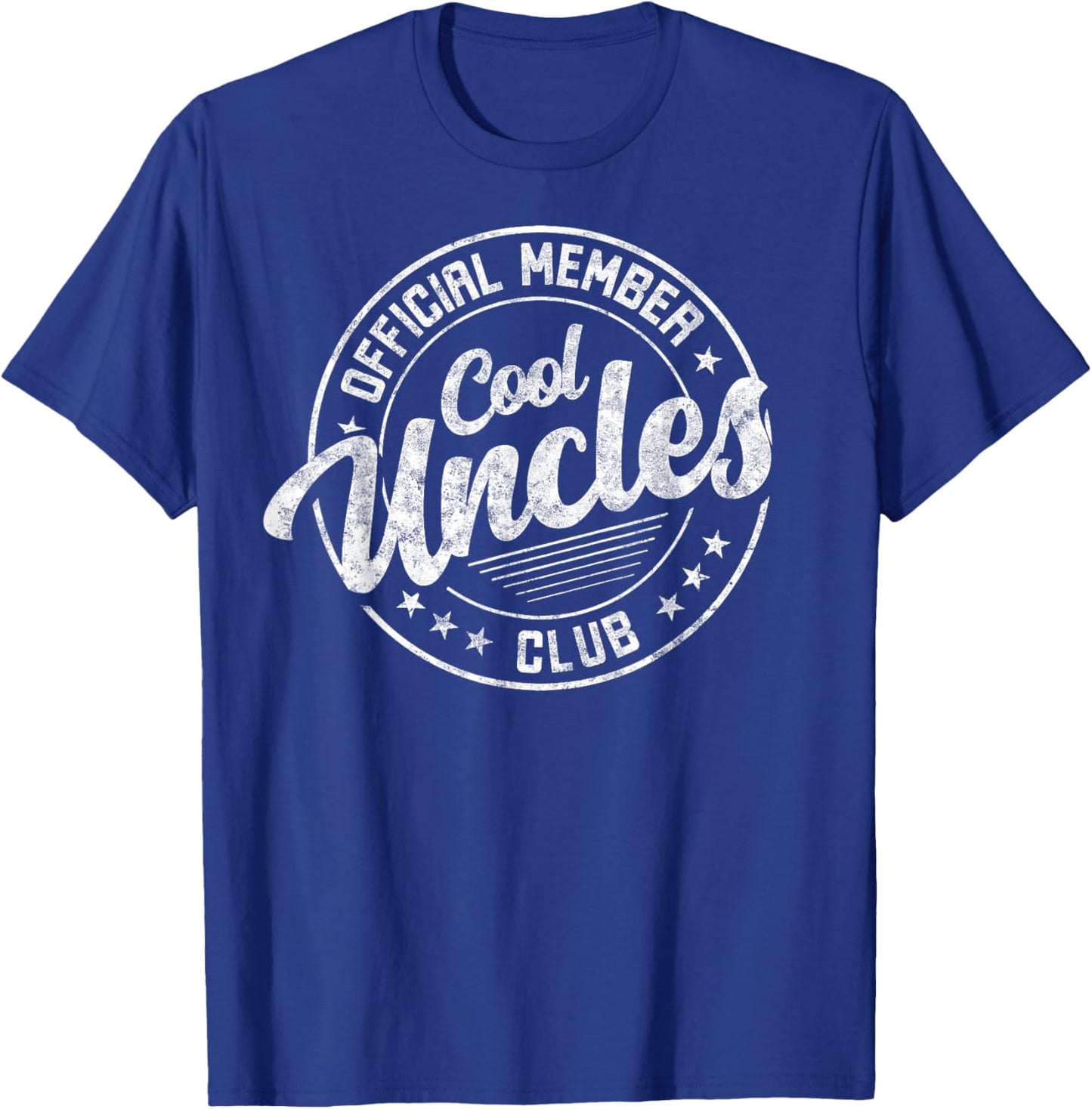 Oficial Member Cool Uncles Club Father's Day Uncle Funny T-Shirt - T-Shirt | Royal