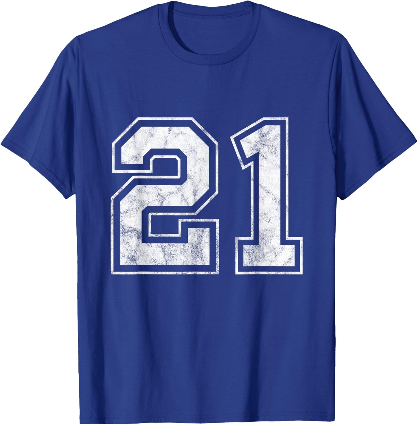 Number 21 T-Shirt - T-Shirt | Royal