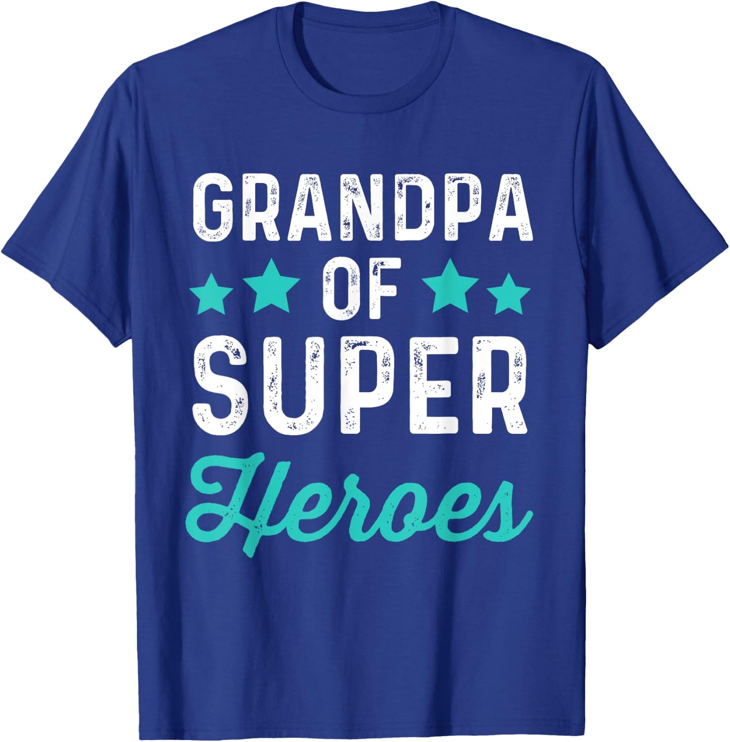 Grandpa Super Heroes | Funny Superhero Grampa Shirt T-Shirt - T-Shirt | Royal