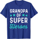 Grandpa Super Heroes | Funny Superhero Grampa Shirt T-Shirt - T-Shirt | Royal