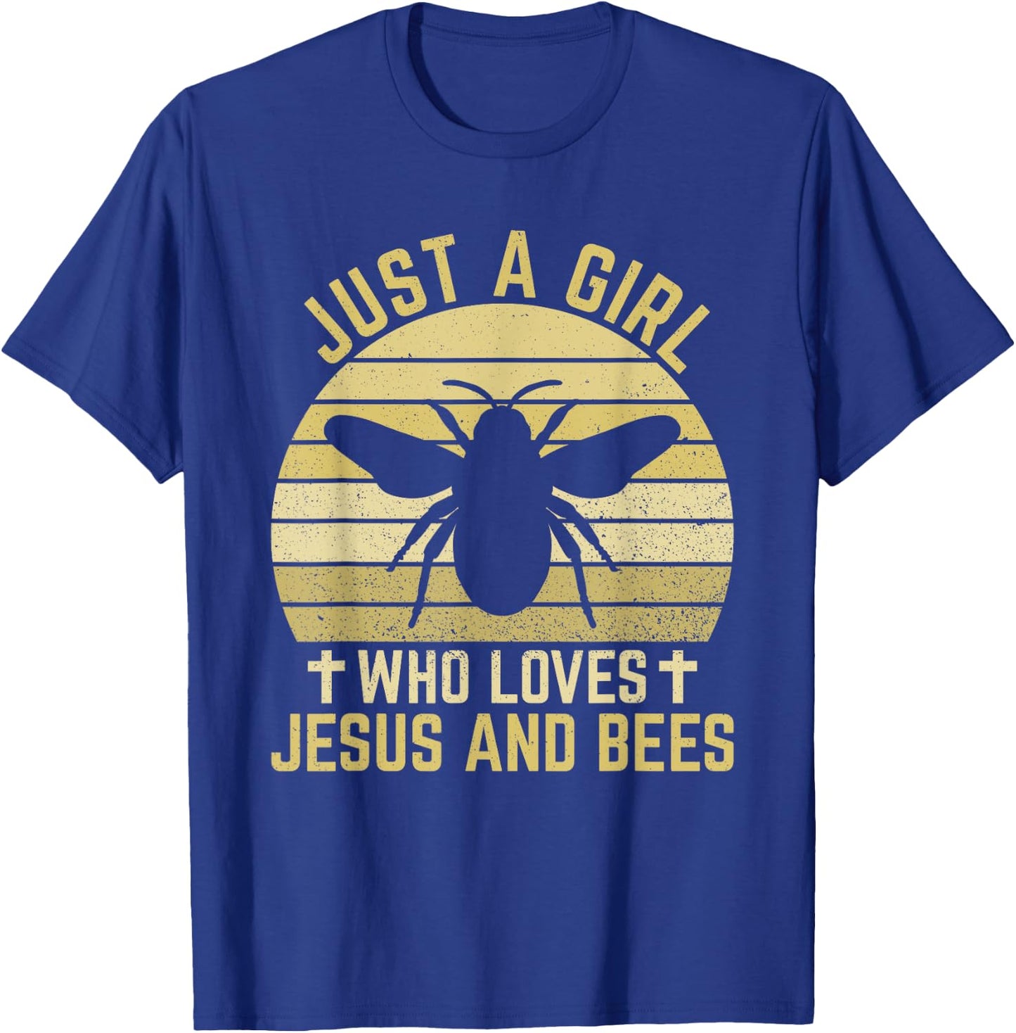 Jesus And Bees - Christian Girl And Women T-Shirt - T-Shirt | Royal