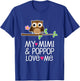 My Mimi and PopPop Love Me Grandchild Owl T-Shirt - T-Shirt | Royal