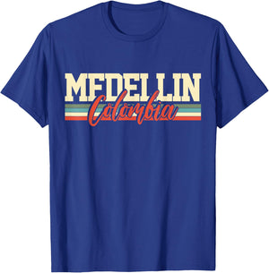 Medellin Colombia Travel Souvenir Retro Gift T-Shirt - T-Shirt | Royal