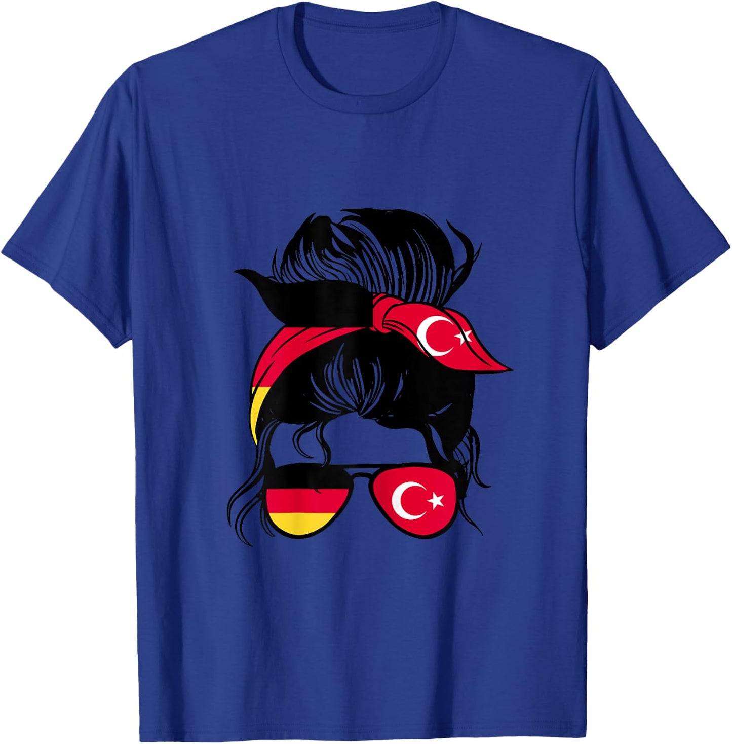 Half German Half Turkish Mix Germany and Turkey Roots T-Shirt - T-Shirt | Royal