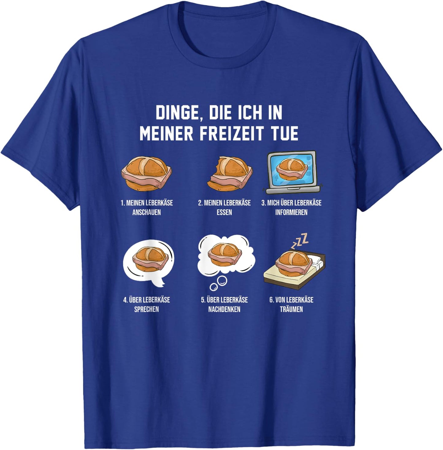 Lustige Leberkäsesemmel Spruch Geschenkideen Leberkäse in der Freizeit Schwarz Cartoon Mandarinkragen Kurzarm S Frauen T-Shirt - T-Shirt | Royal
