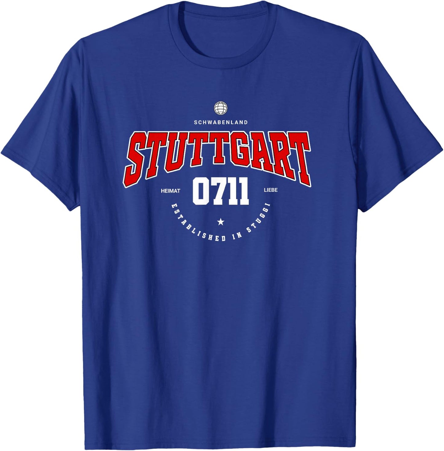 Stuttgart City Heimat Liebe 0711 Stuggi Fan T-Shirt - T-Shirt | Royal