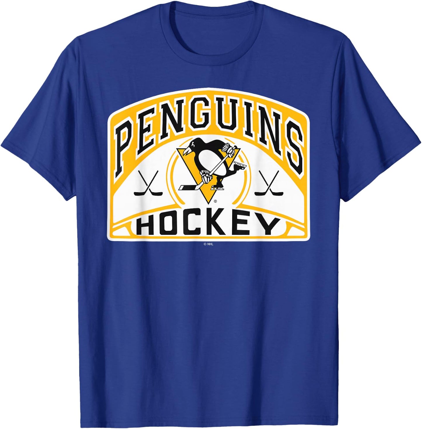 Pittsburgh Penguins Glide Dark Heather Officially Licensed T-Shirt - T-Shirt | Royal