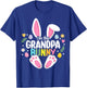 Easter Grandpa Bunny Papa Happy Easter Day Family Matching T-Shirt - T-Shirt | Royal