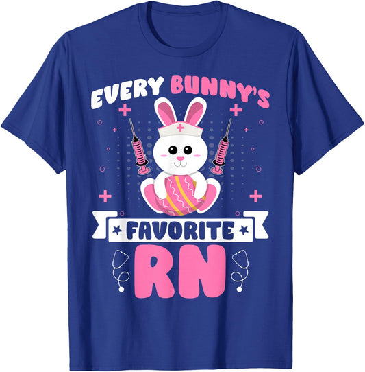 Every Bunny's Favorite RN - Registered Nurse Easter Day T-Shirt - T-Shirt | Royal