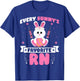 Every Bunny's Favorite RN - Registered Nurse Easter Day T-Shirt - T-Shirt | Royal