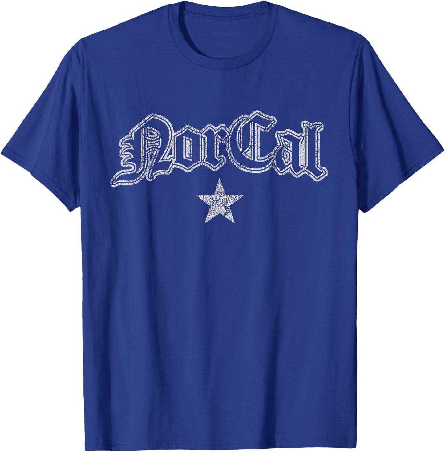 Retro Norcal Northern California Men Women T-Shirt - T-Shirt | Royal