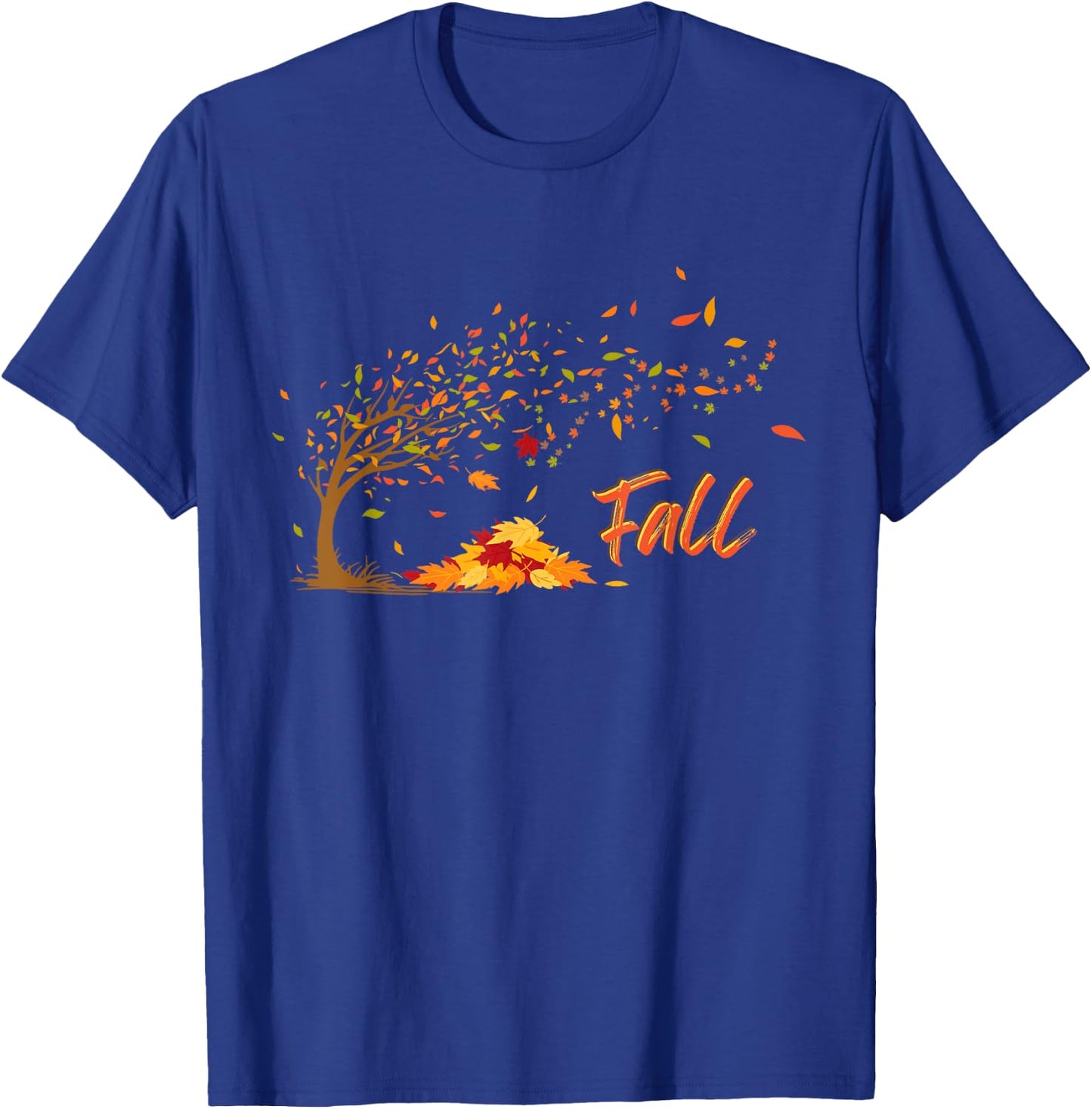 Simply Fall Leaves T-Shirt - T-Shirt | Royal