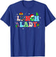 Groovy Lunch Lady Christmas Matching Xmas Lunch Lady Women T-Shirt - T-Shirt | Royal