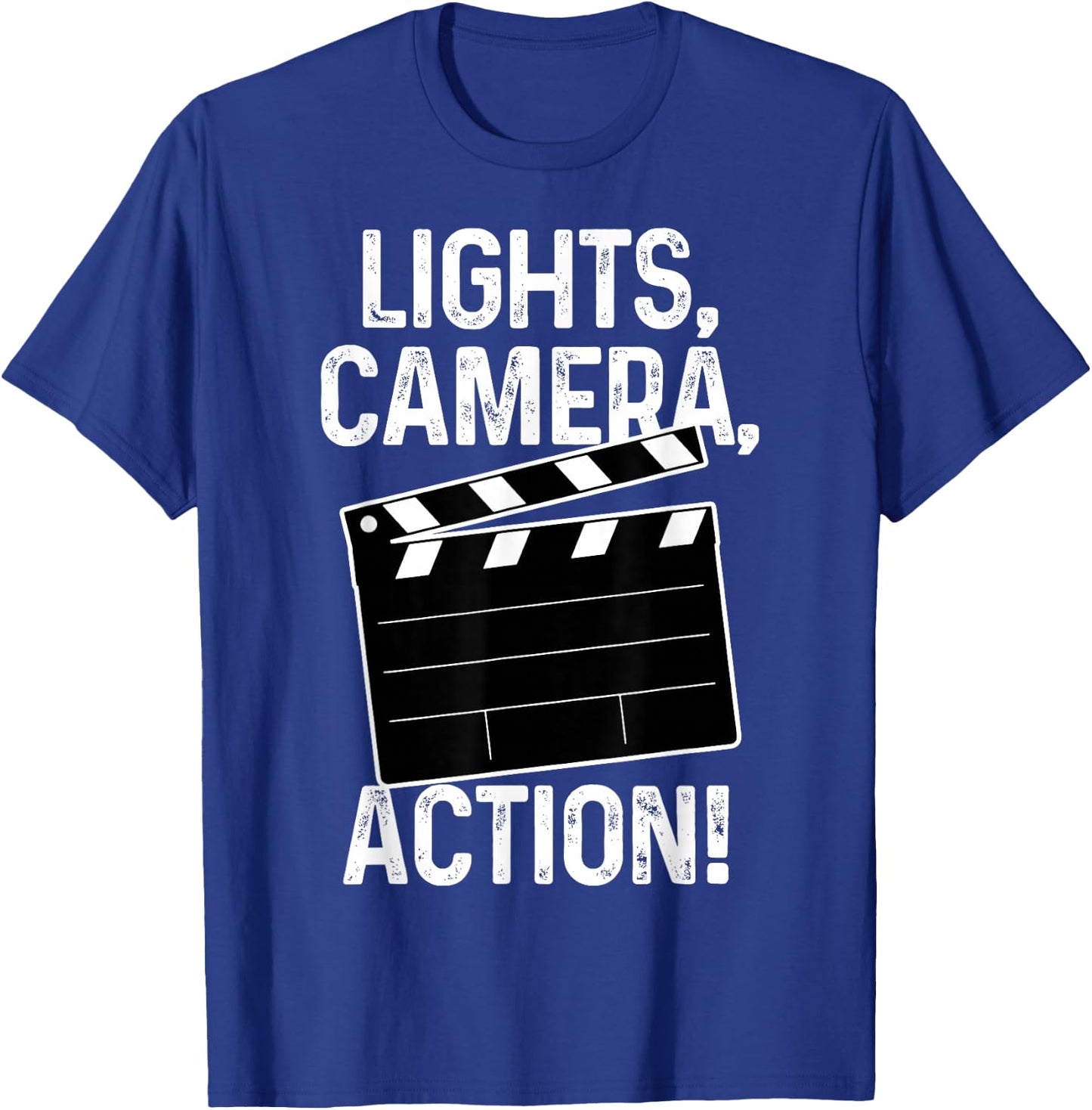 Movie Director Producer Filmmaker Film Lights Camera Action T-Shirt - T-Shirt | Royal