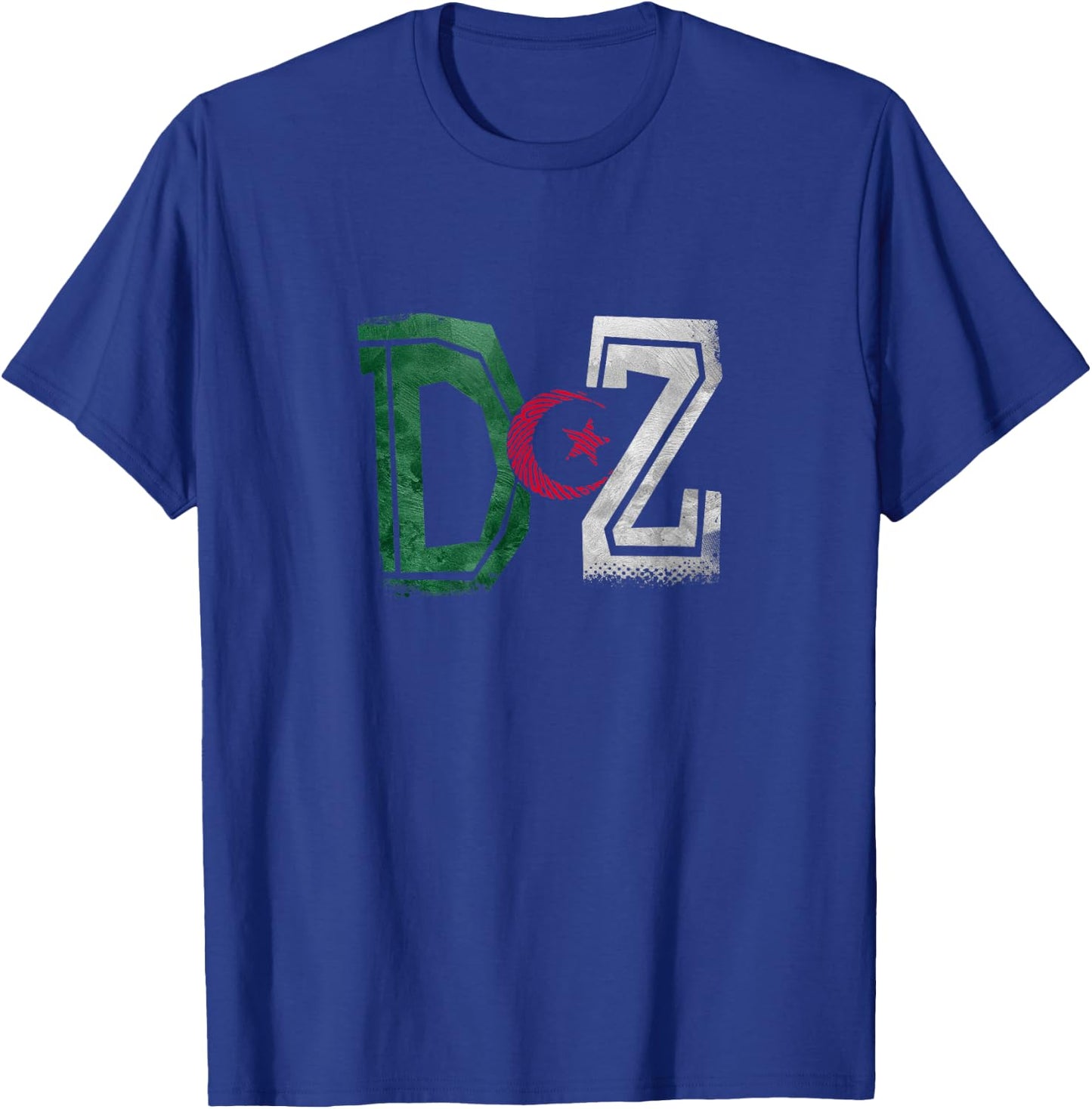 Algerian Flag Football Gift Jersey Dz , Black, S T-Shirt - T-Shirt | Royal
