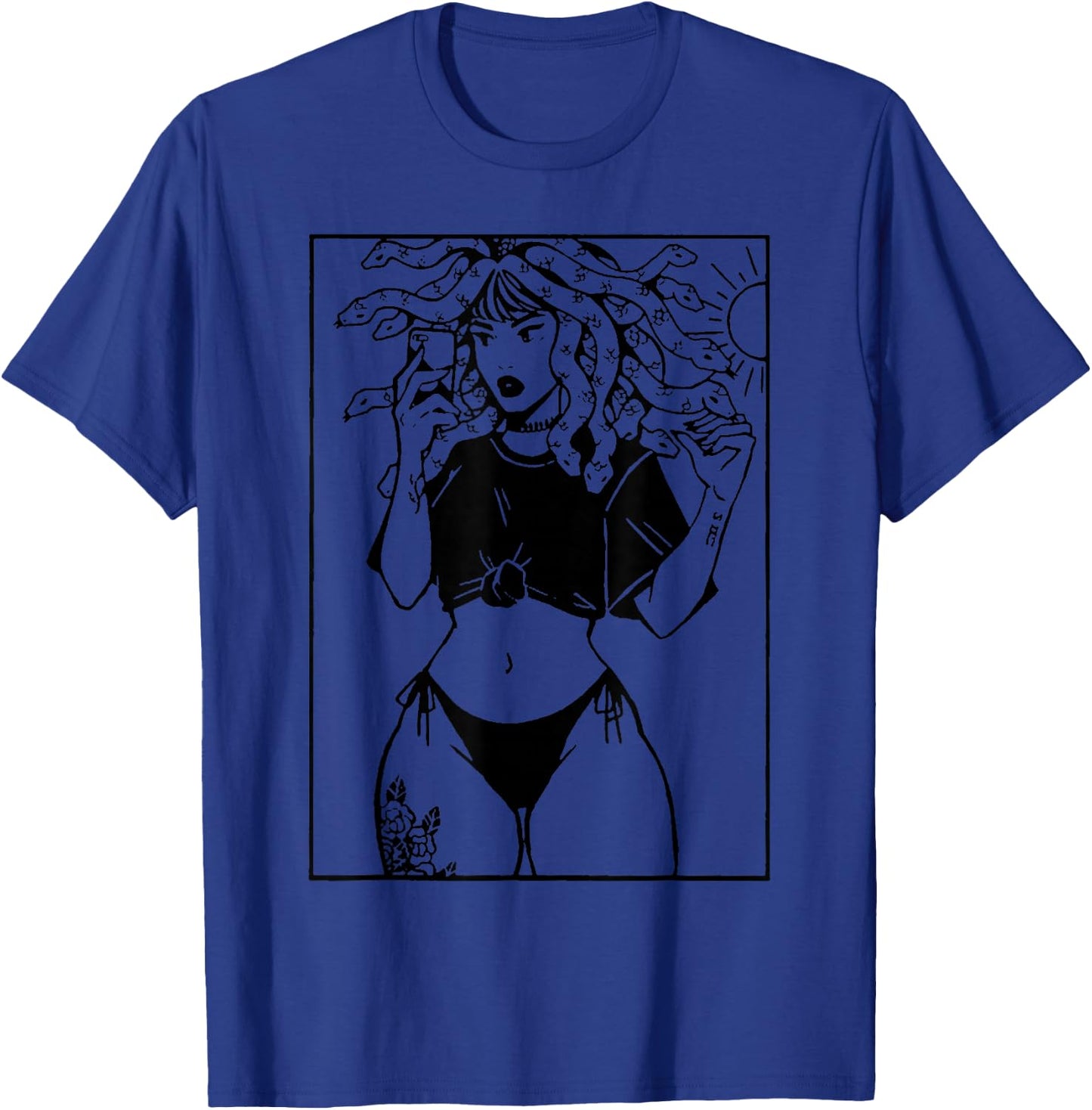 Medusa Hippie Psychedelic Snakes Greek Mythology T-Shirt - T-Shirt | Royal