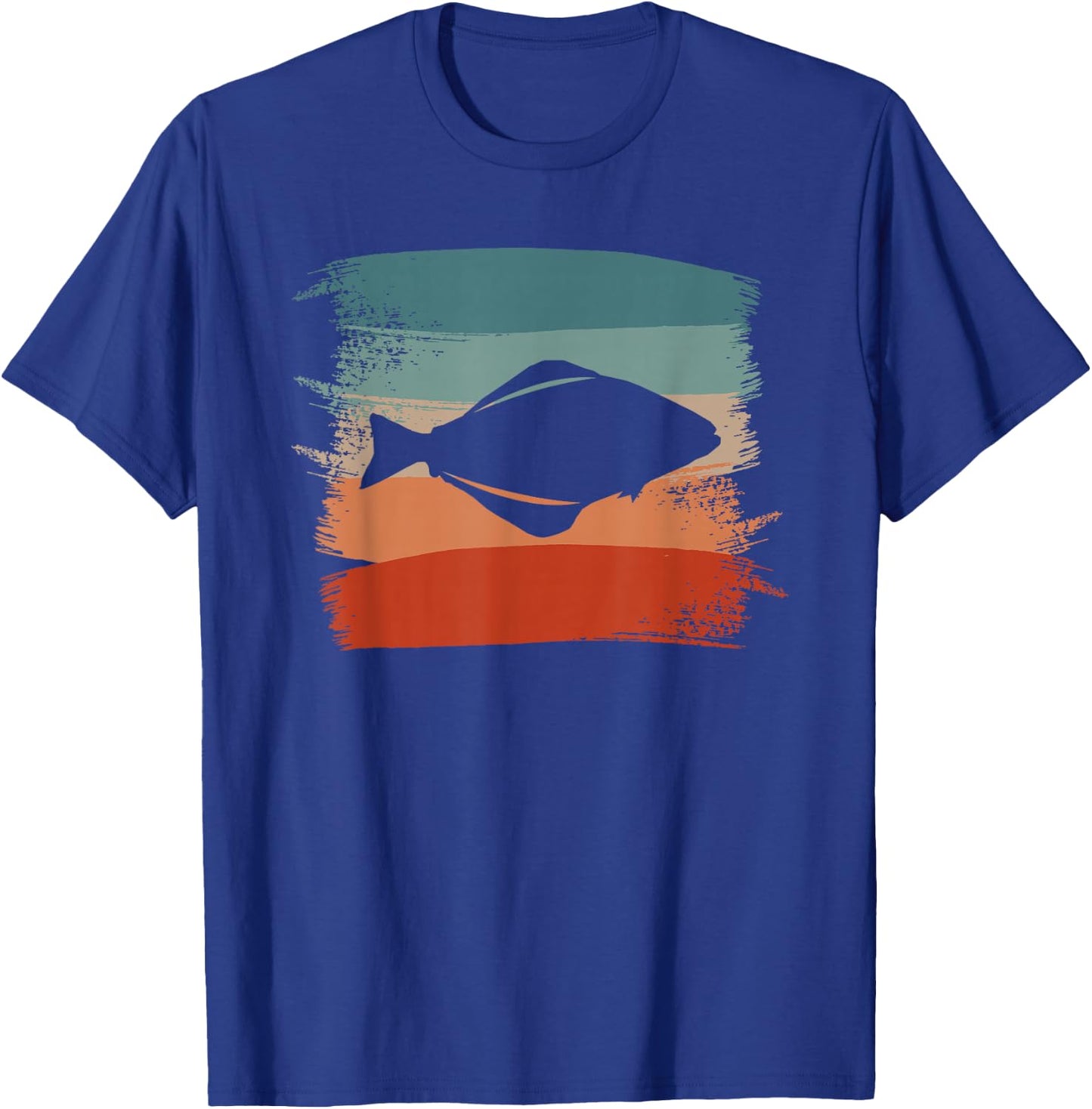 Retro Vintage Heilbutt Heilbutt T-Shirt - T-Shirt | Royal