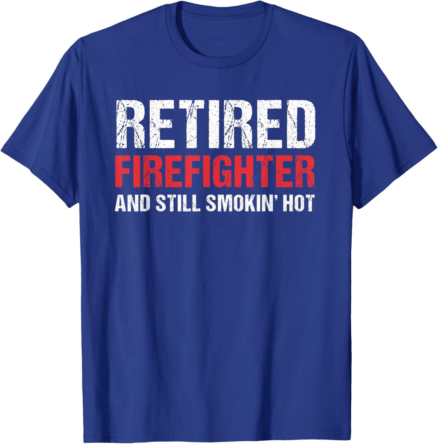 Retired Firefighter Fireman Retirement Party Gift T-Shirt - T-Shirt | Royal