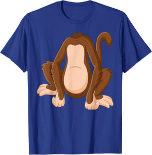Monkey Monkey Costume Shirt , brown T-Shirt - T-Shirt | Royal