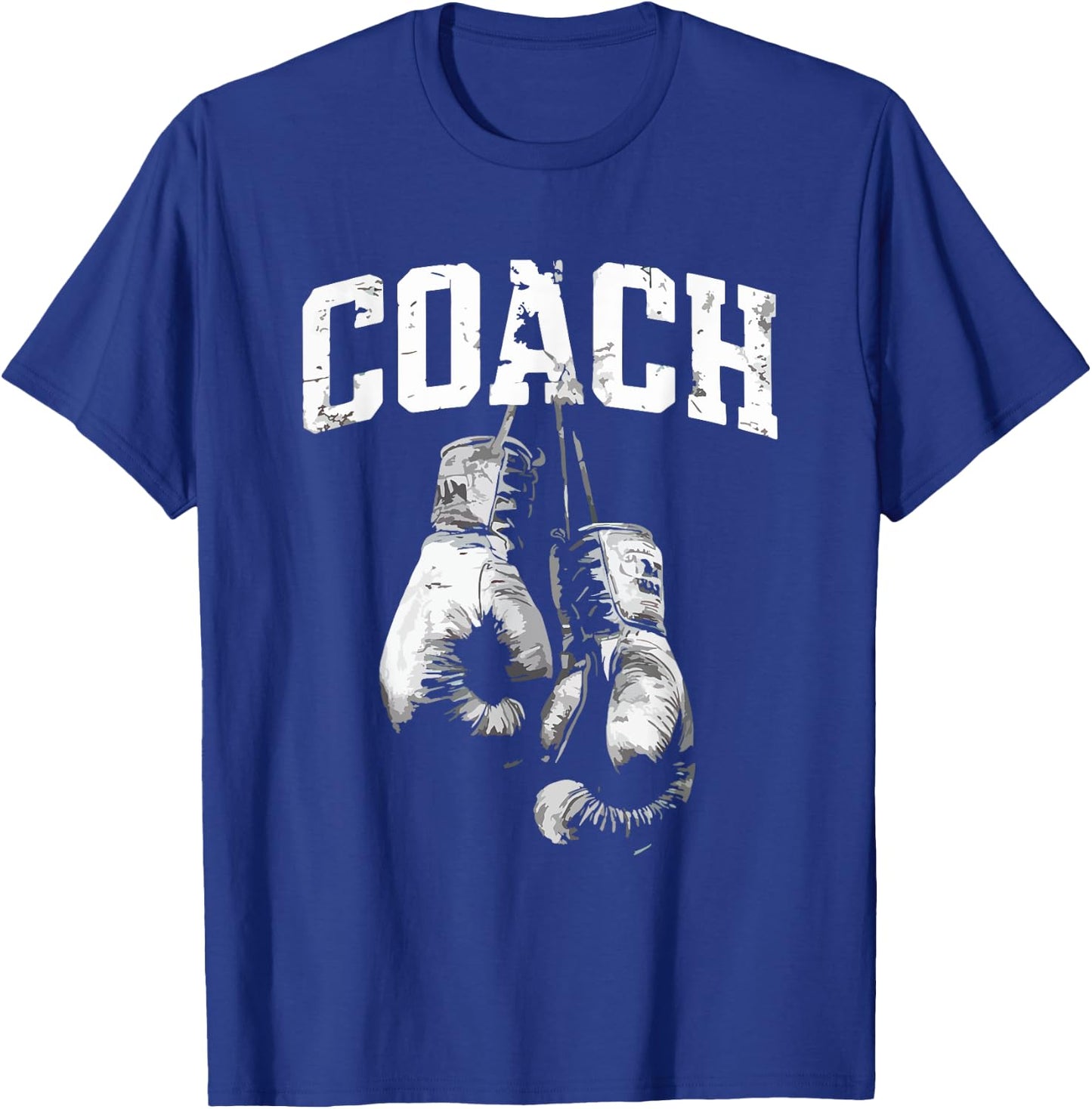 Boxing Coach Vintage Kickboxing Boxing Lover Boxer MMA T-Shirt - T-Shirt | Royal