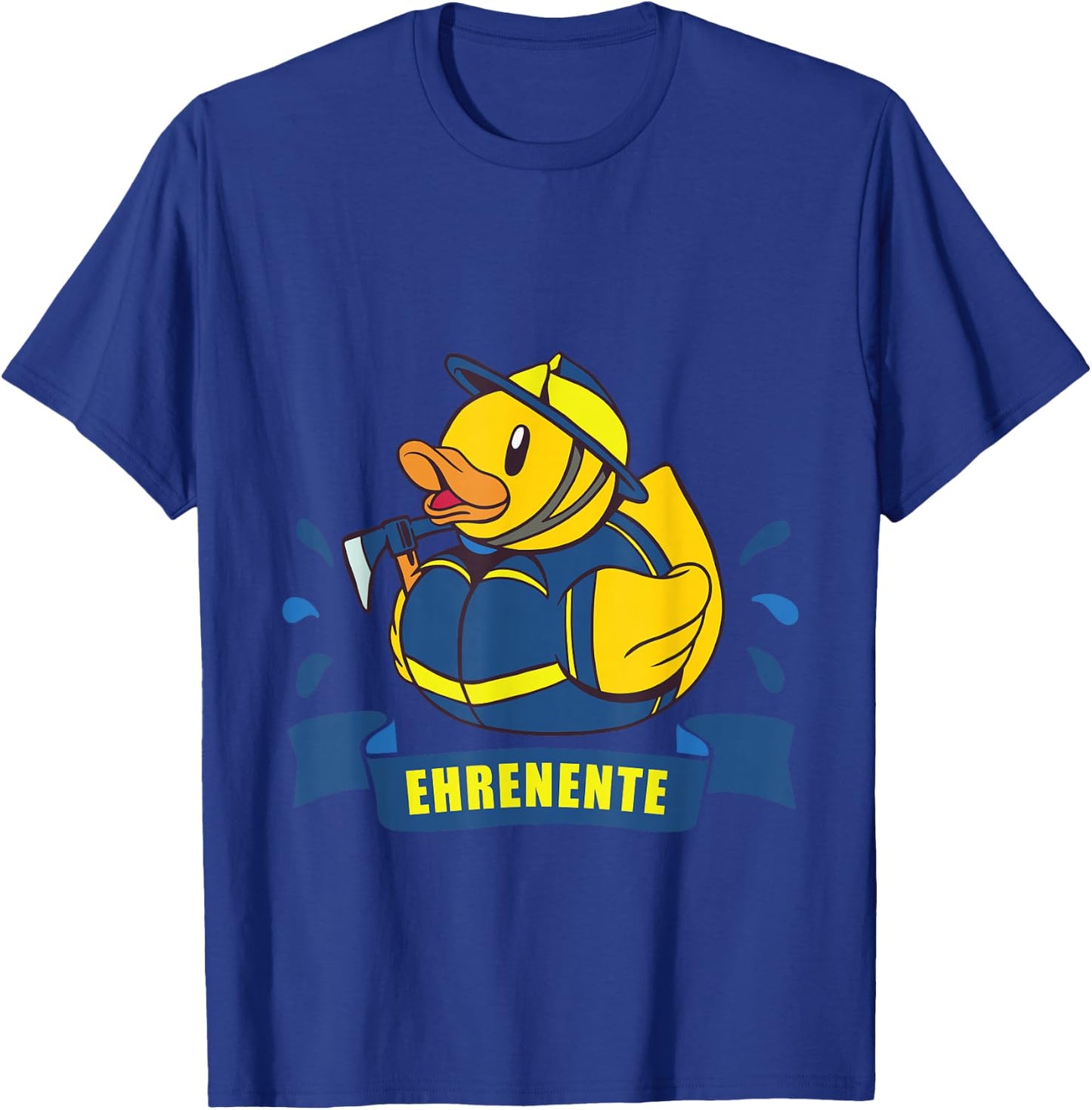 Quietscheente auf Arbeit Lustige Sprüche Blaulicht Ehrenente THW Nachwuchs im Einsatz Technisches Hilfswerk T-Shirt - T-Shirt | Royal
